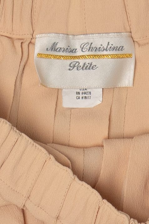 Vintage Beige Marisa Christina Pleated Skirt (1990s)