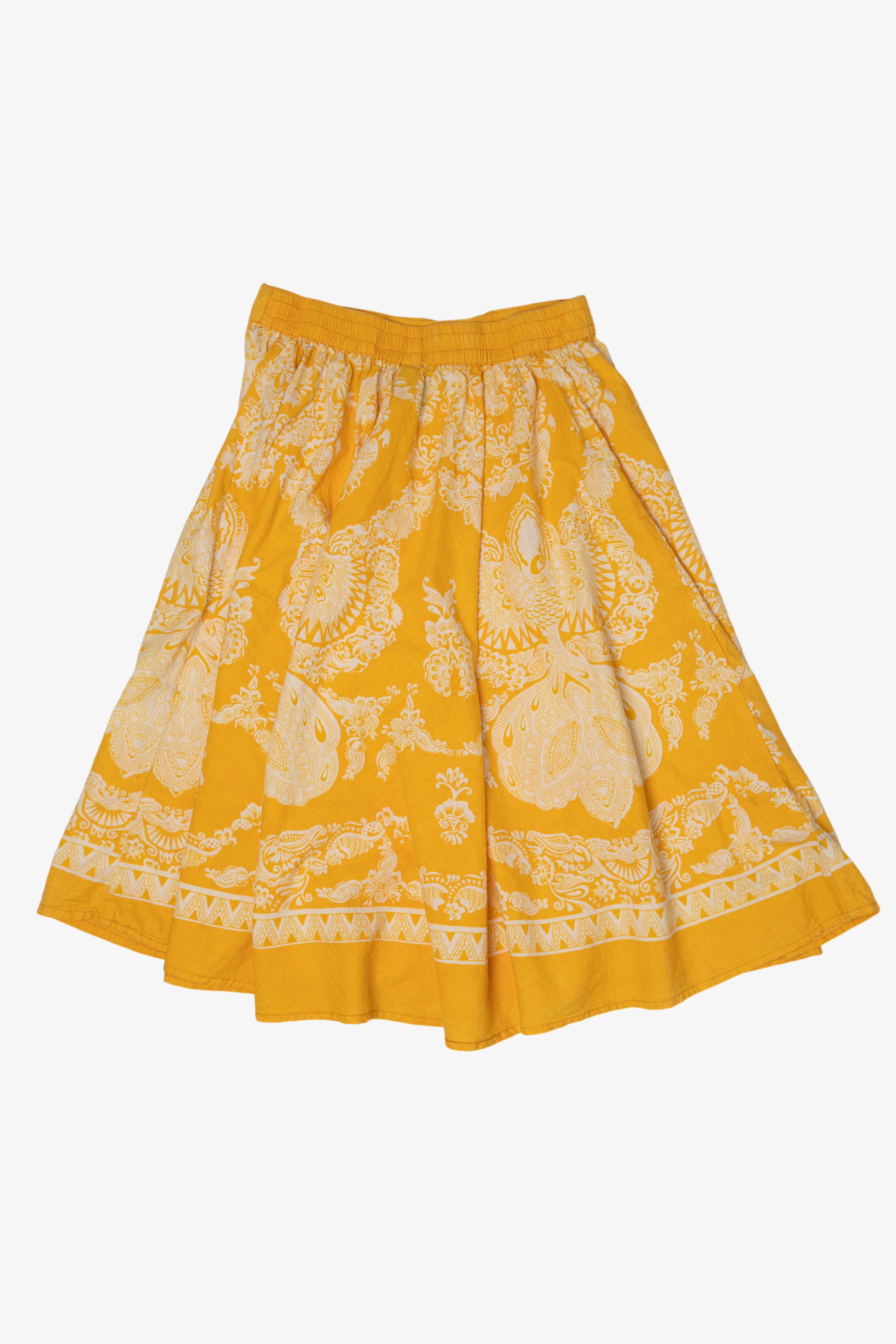 Vintage Yellow Studio West Skirt (1990s)