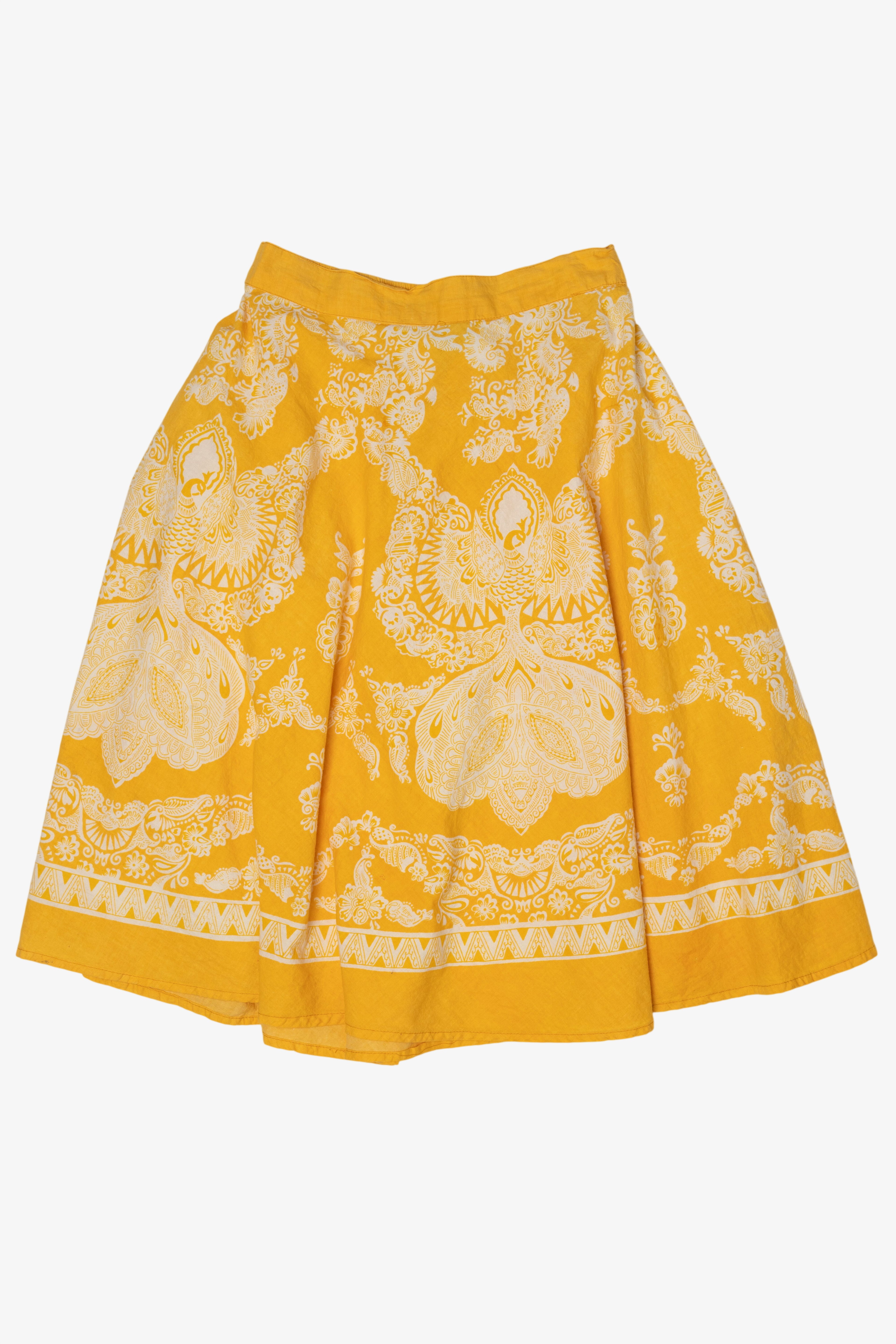 Vintage Yellow Studio West Skirt (1990s)