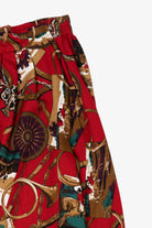 Vintage Red Chaus Horse Riding Skirt (1990s)