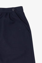 Vintage Navy Blue Donnkenny Pencil Skirt (1980s)
