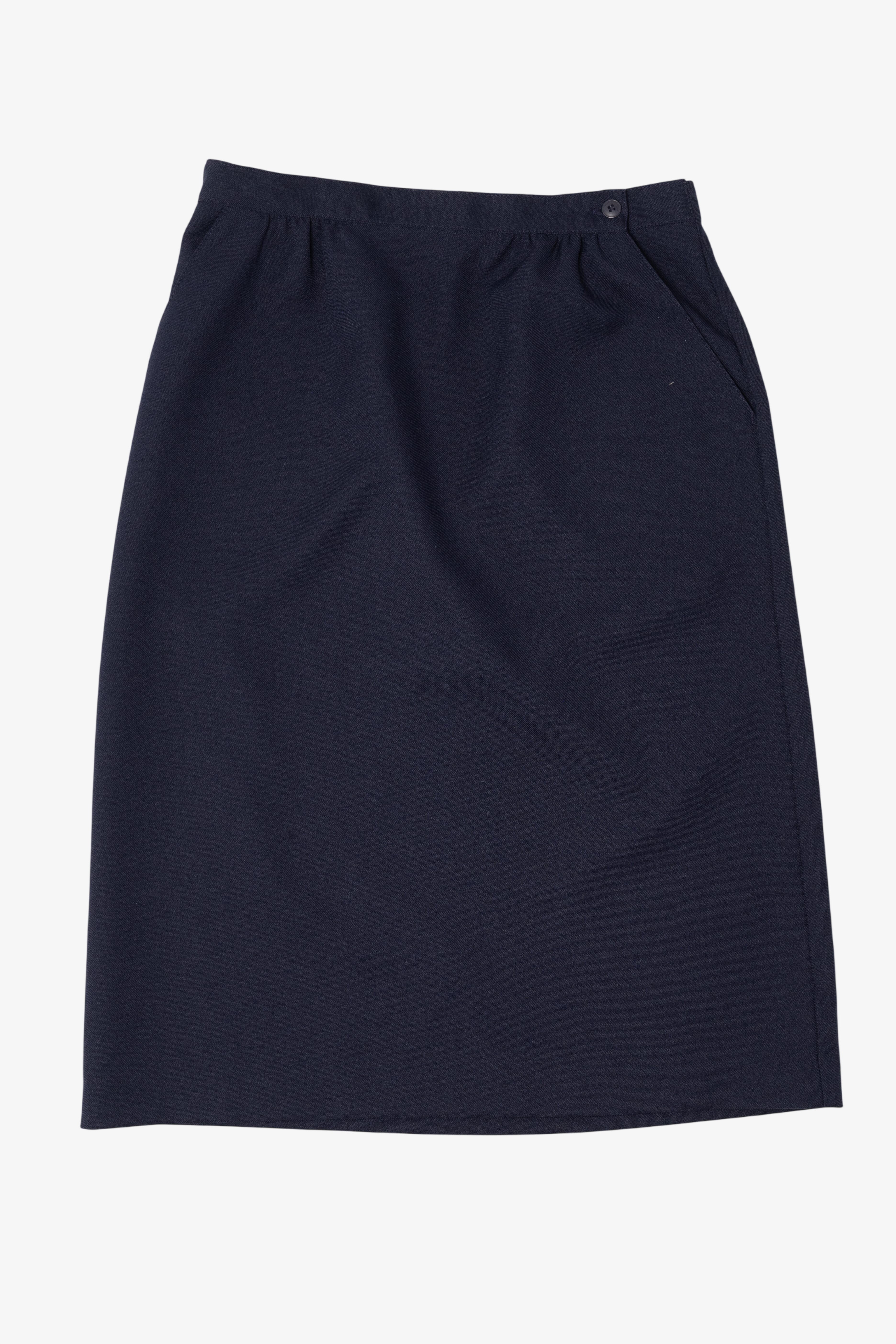 Vintage Navy Blue Donnkenny Pencil Skirt (1980s)