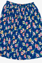 Vintage Blue Andrea Gayle Floral Skirt (1990s)