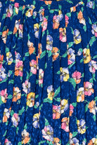 Vintage Blue Andrea Gayle Floral Skirt (1990s)