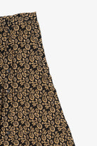Vintage Black And Yellow Floral Maxi Skirt (1990s)