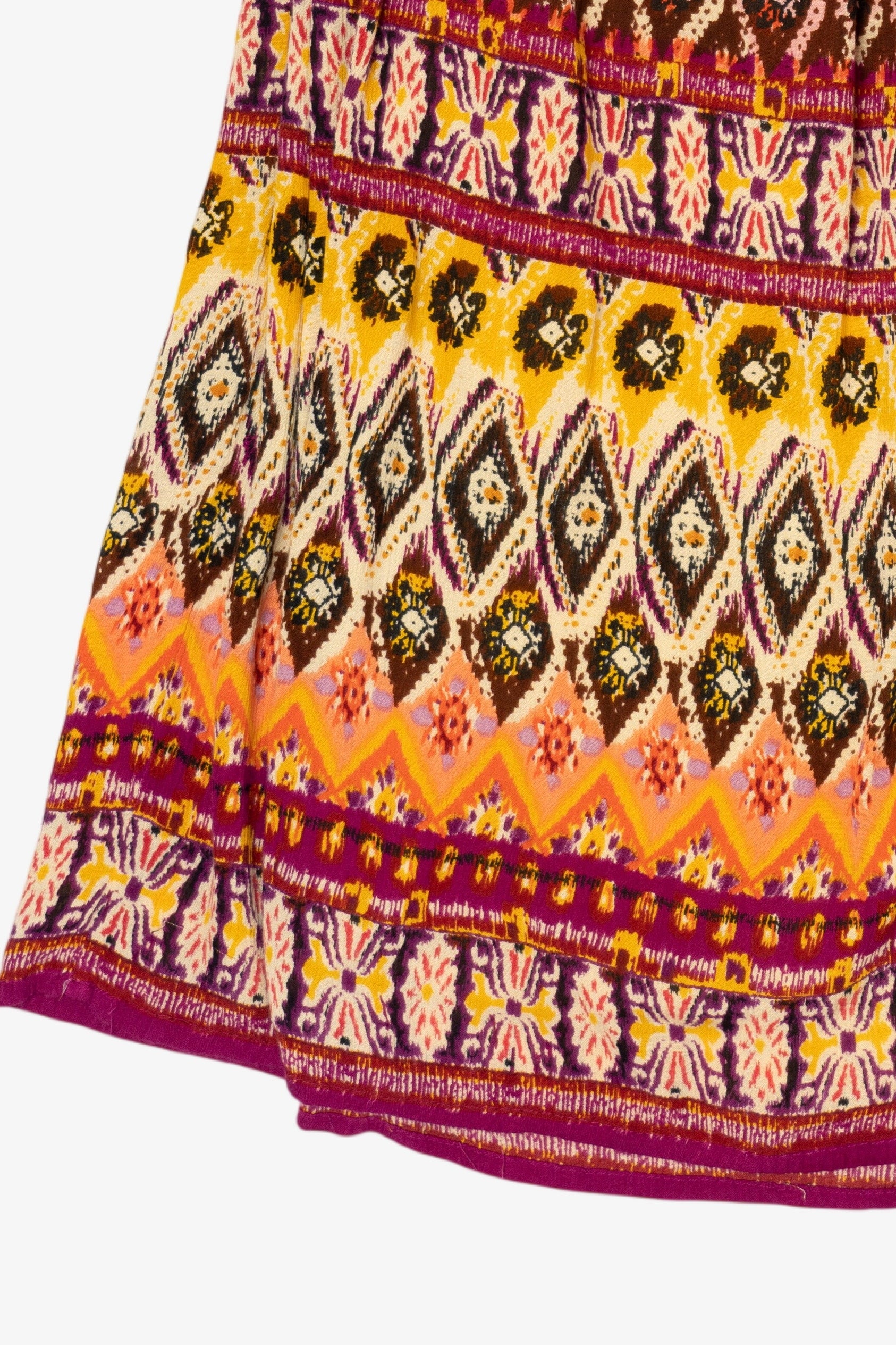 Vintage Orange Chaudry Maxi Skirt (1990s)