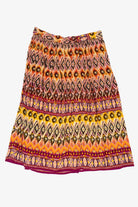 Vintage Orange Chaudry Maxi Skirt (1990s)