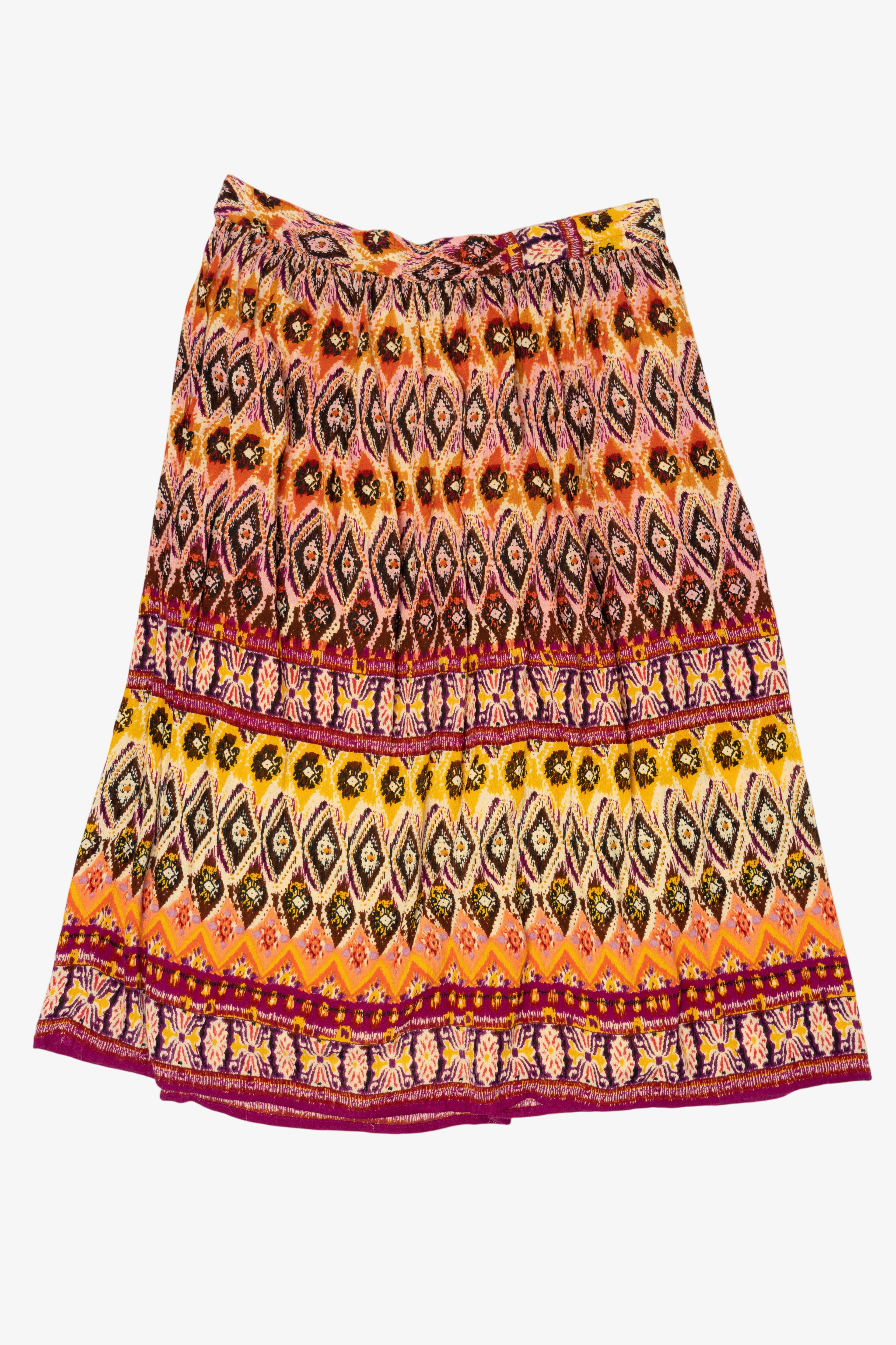 Vintage Orange Chaudry Maxi Skirt (1990s)