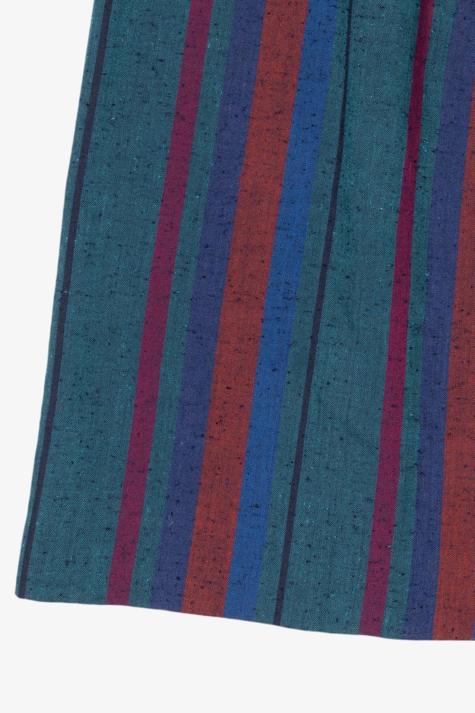 Vintage Striped Teal Gordon Of Philadelphia Skirt (1970s)