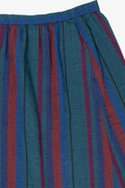 Vintage Striped Teal Gordon Of Philadelphia Skirt (1970s)