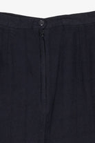Vintage Navy Blue Midi Pencil Skirt (1990s)
