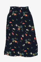 Vintage Black Floral Hunt Club Maxi Skirt (1990s)