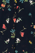 Vintage Black Floral Hunt Club Maxi Skirt (1990s)