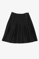 Vintage Lloyd Black Pleated Mini Skirt (1980s)