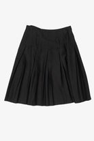 Vintage Lloyd Black Pleated Mini Skirt (1980s)