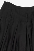 Vintage Lloyd Black Pleated Mini Skirt (1980s)