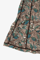 Vintage Brown And Blue St. John's Bay Skirt (1990s)