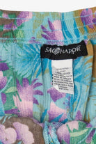 Vintage Blue Sag Harbor Floral Skirt (1990s)