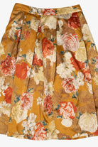 Vintage Orange Tahari Floral Skirty (1990s)