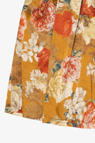 Vintage Orange Tahari Floral Skirty (1990s)