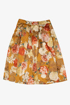 Vintage Orange Tahari Floral Skirty (1990s)