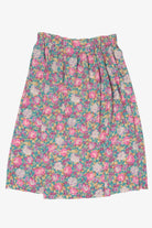 Vintage Pink And Blue Floral Southern Lady Skirt (1990s)