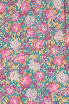 Vintage Pink And Blue Floral Southern Lady Skirt (1990s)