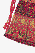 Vintage Red Dagina Wrap Skirt (1990s)