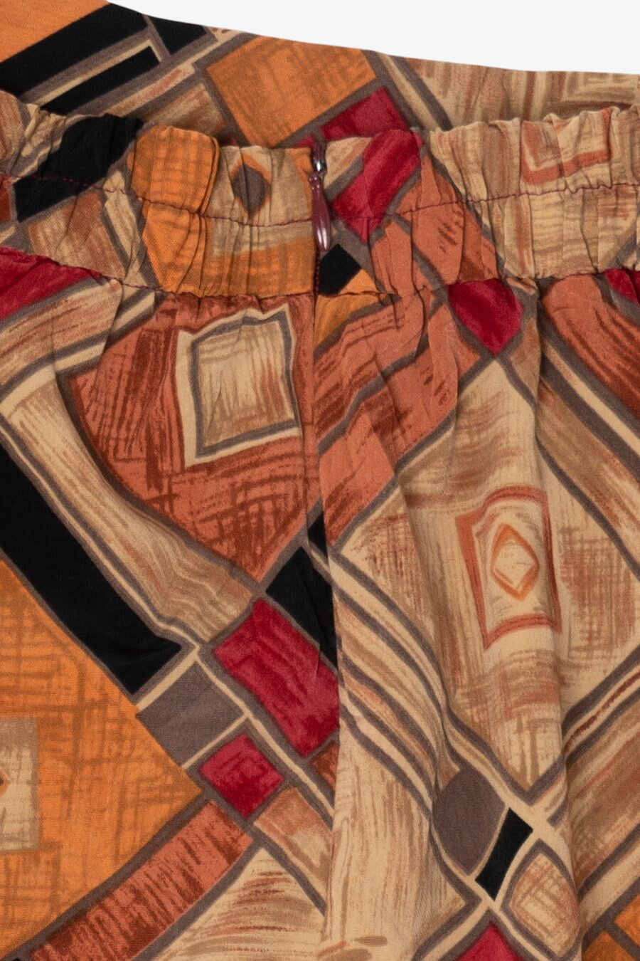 Vintage Orange J.G Hook Geometric Skirt (1990s)