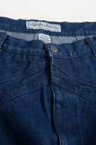 Vintage Chevron Detail Denim Skirt (sz. 13/14)