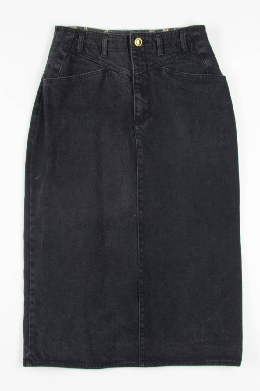Vintage Jordache Midi Denim Skirt (sz. 14)