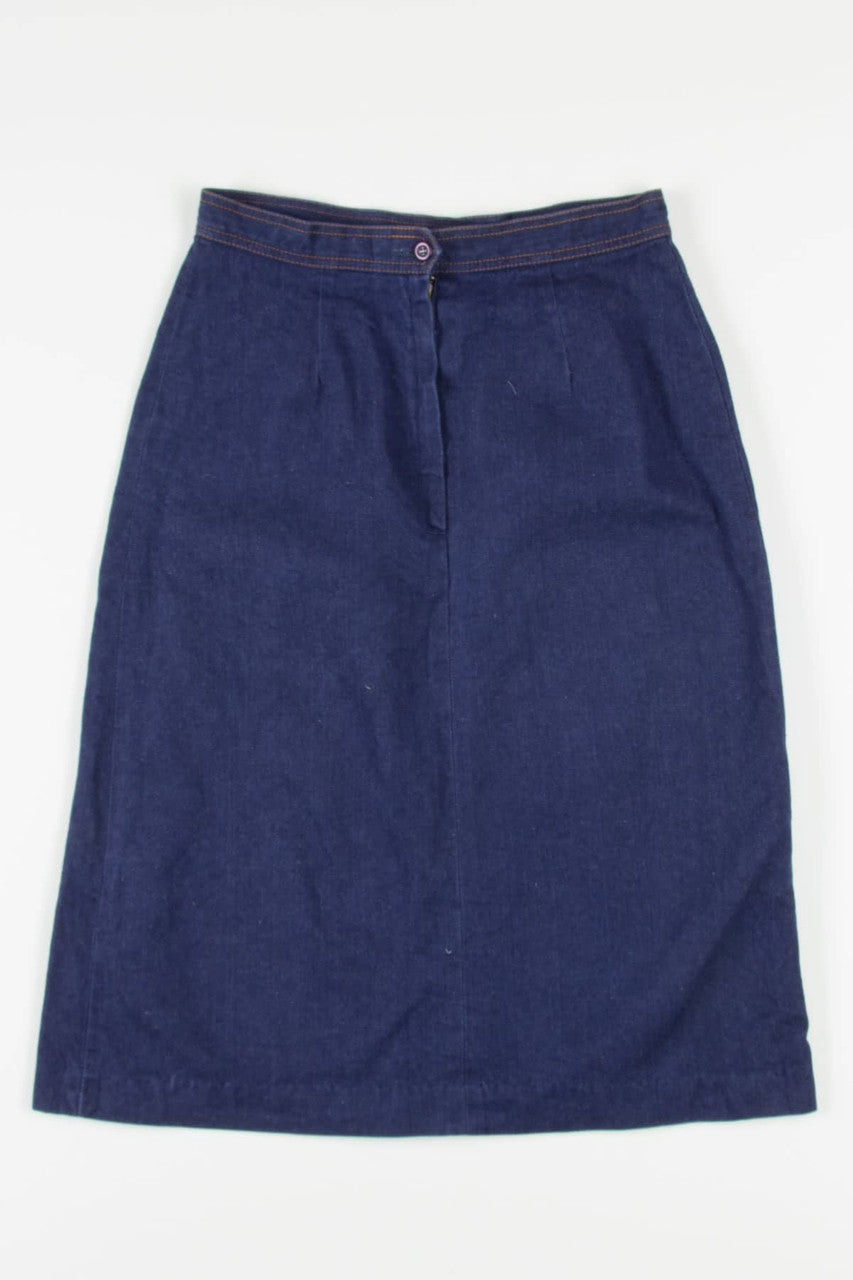 Vintage Midi Denim Skirt (sz. 14)
