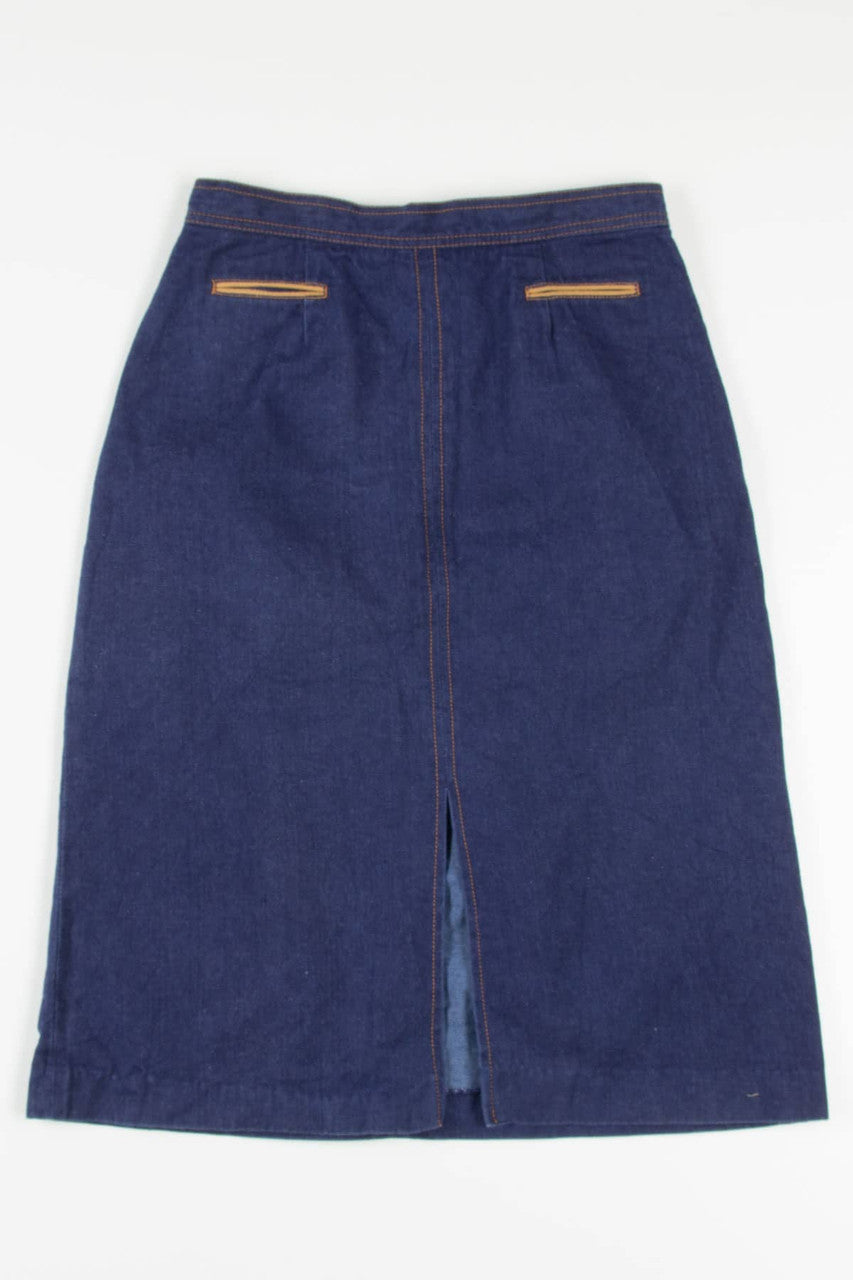 Vintage Midi Denim Skirt (sz. 14)