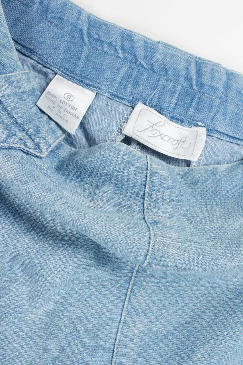 Foxcroft Midi Denim Skirt (sz. 8)