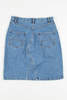 Embroidered Roses Pencil Denim Skirt (sz. 10)