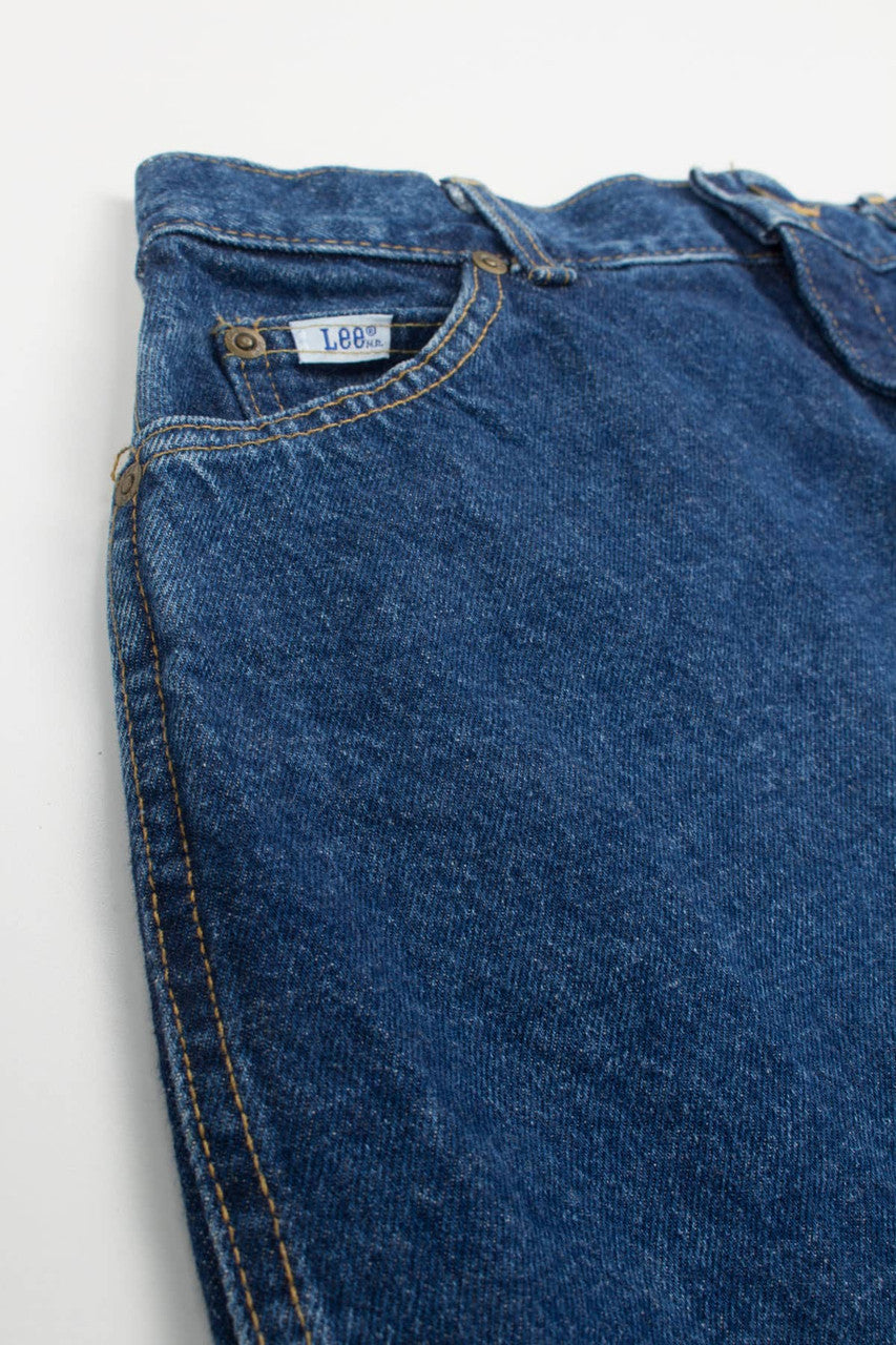 Vintage Lee Midi Denim Skirt (sz. 14)