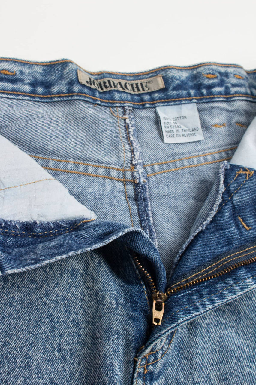 Vintage Jordache Acid Washed Denim Skirt (sz. 14)