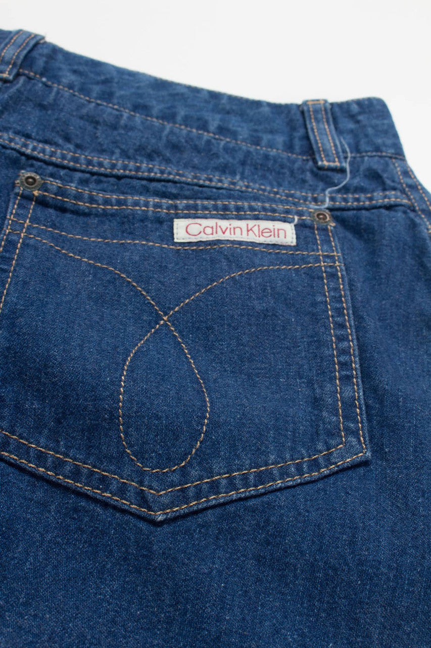 Vintage Calvin Klein Midi Denim Skirt