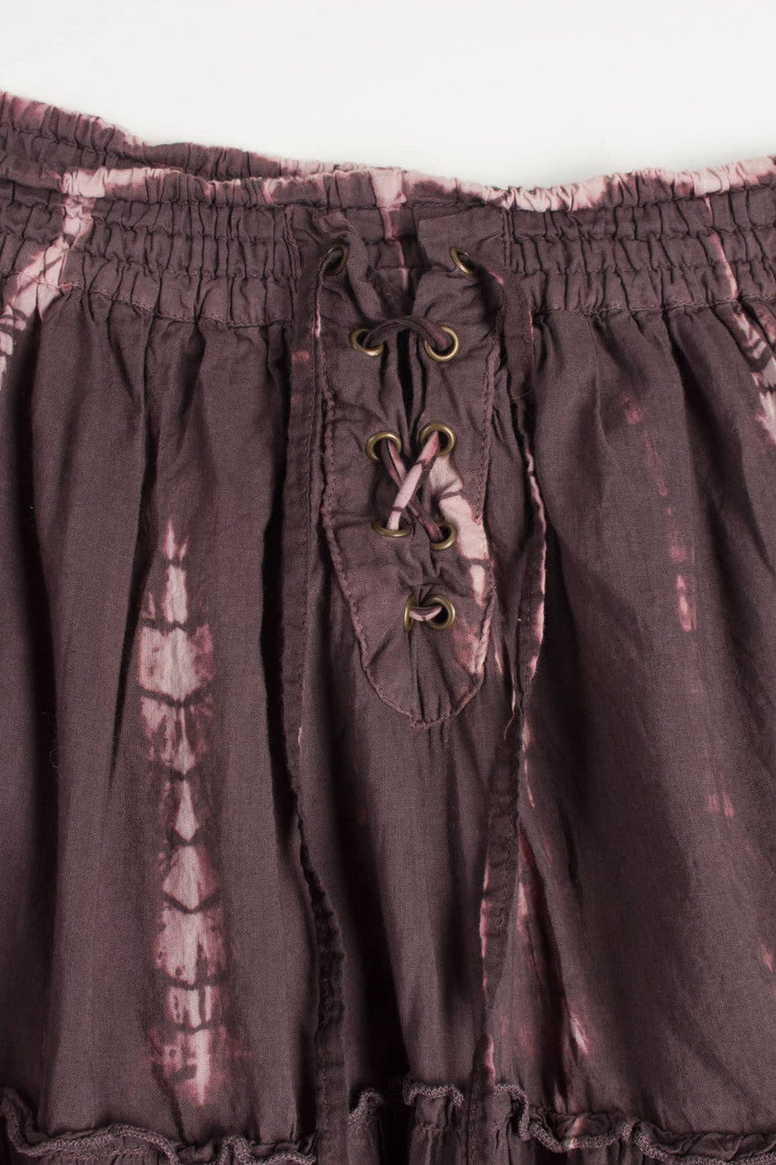 Vintage Tie Dye Hippy Maxi Skirt 490