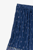 Vintage Blue Floral Skirt (1980s)