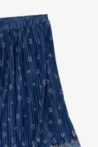 Vintage Blue Floral Skirt (1980s)