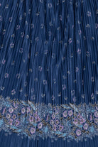 Vintage Blue Floral Skirt (1980s)