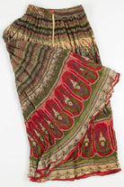 Vintage Crinkle Hippie Maxi Skirt 500