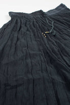 Vintage Black Hippie Maxi Skirt 509