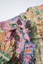 Flower Detailing Vintage Hippie Maxi Skirt