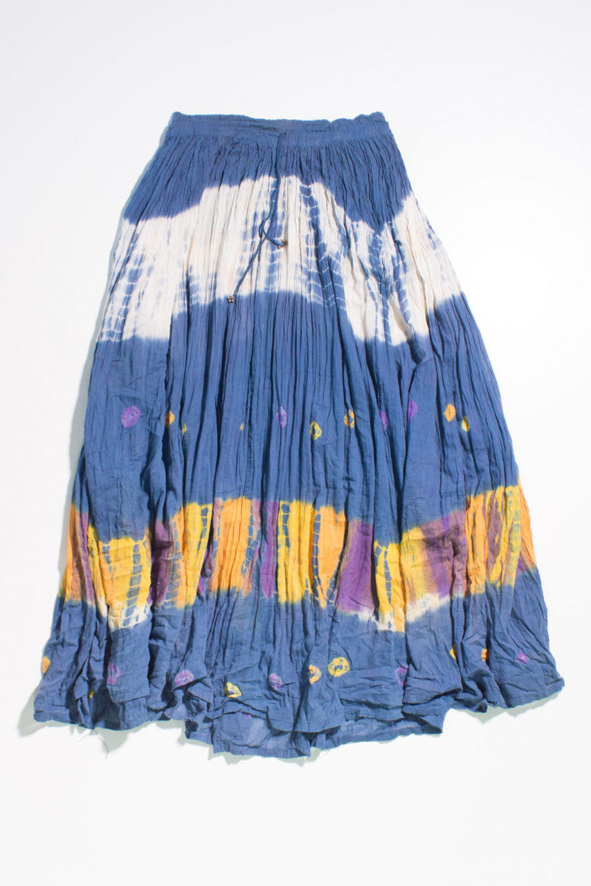 Tie-Dye Maxi Crinkle Skirt
