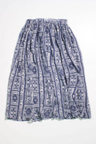 Vintage Patterned Maxi Skirt