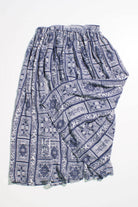 Vintage Patterned Maxi Skirt