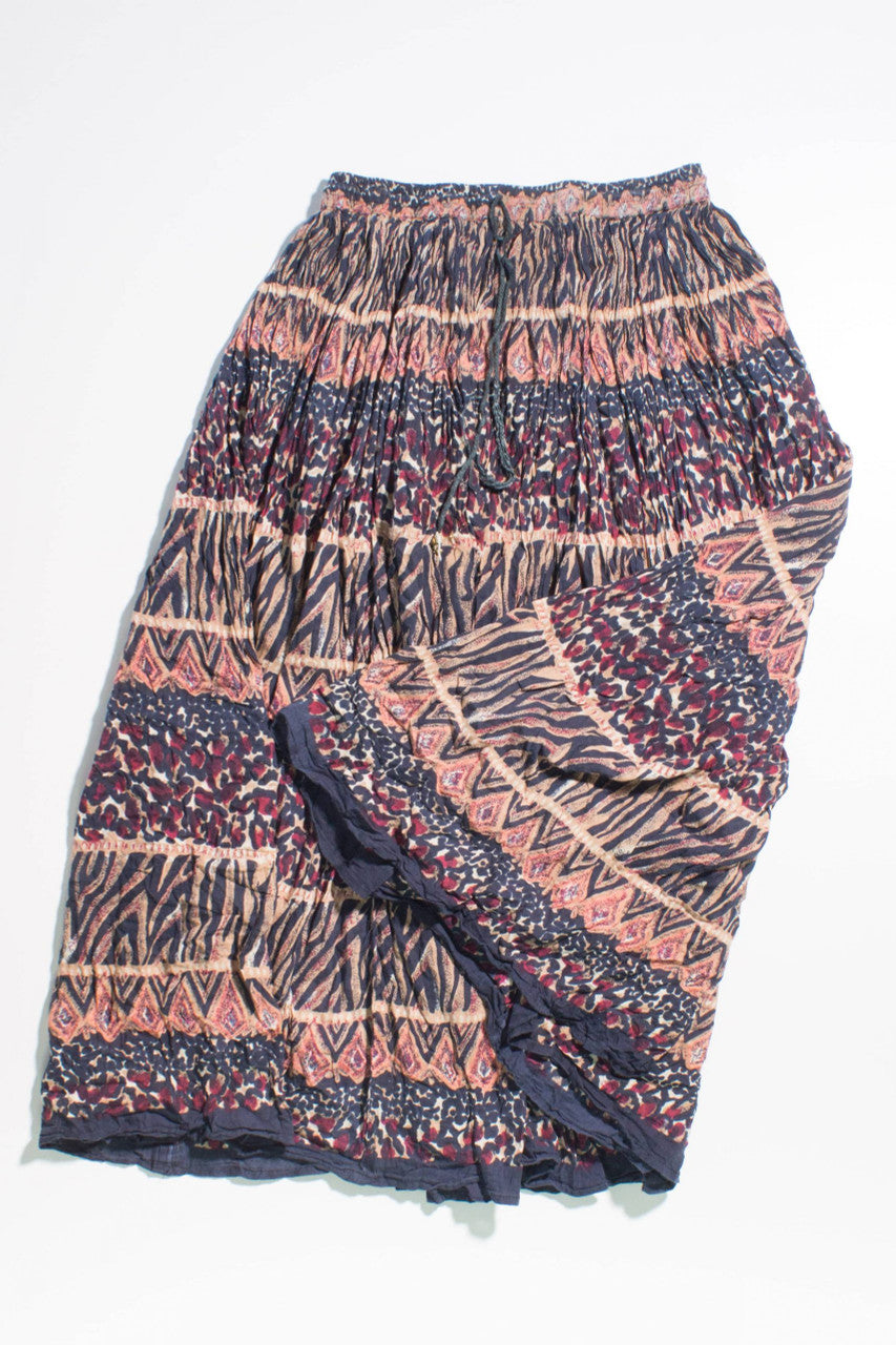 Vintage Multi-Colored Maxi Skirt