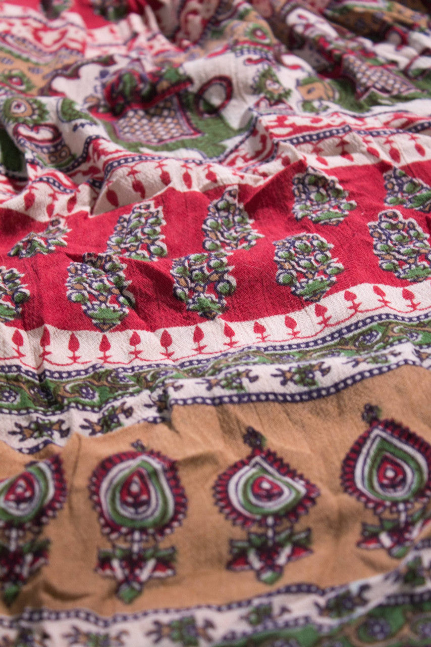 Vintage Elephant Maxi Skirt